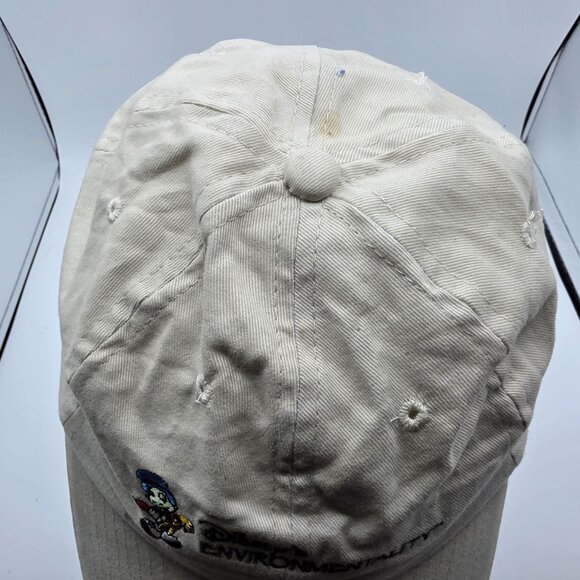Disney Environmentality Pinocchio Jiminy Cricket Adults Beige Hat Adjustable Cap - Picture 5 of 10